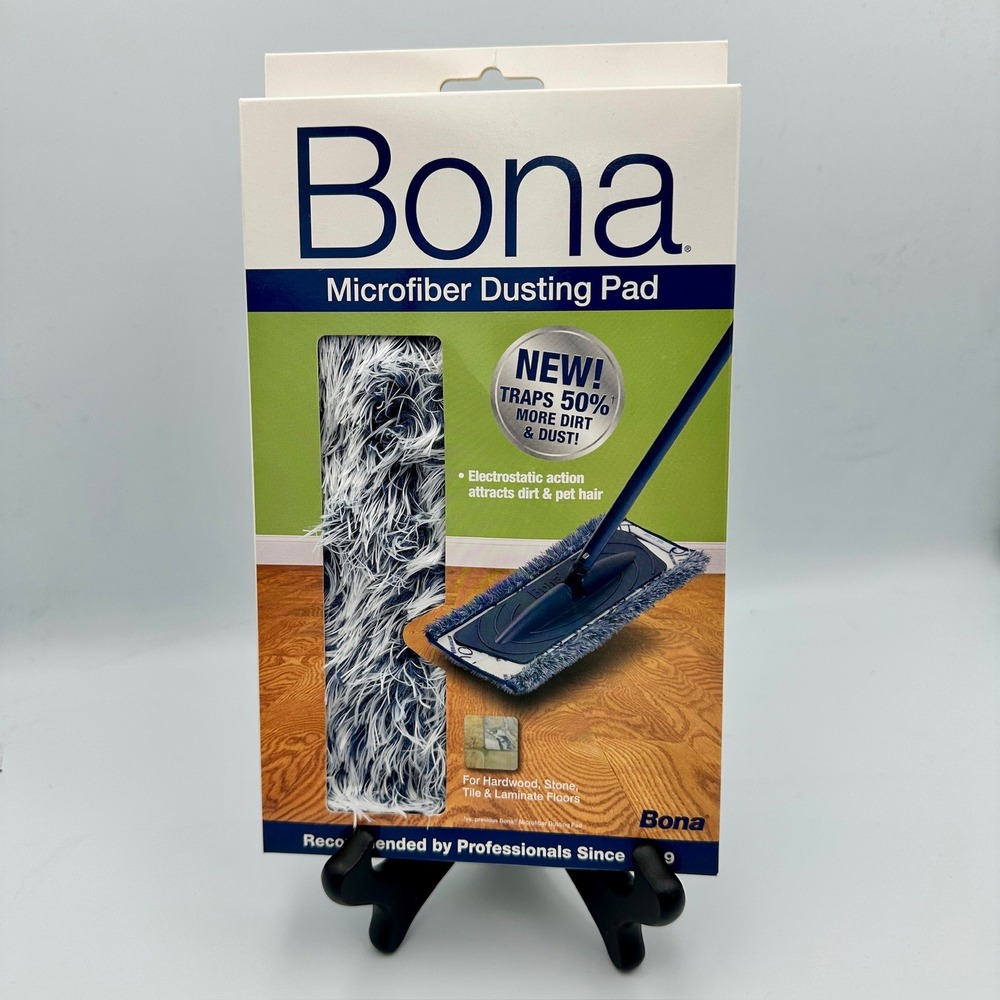 Bona Microfiber Dusting Pad for Hardwood Stone Tile and Laminate Floors NEW